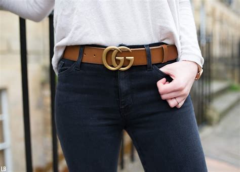 gucci tan raw hem belt review|tan gucci belt women.